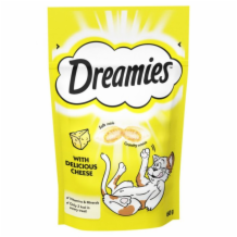 Dreamies Cat Treats Cheese Std Pack 8x60g