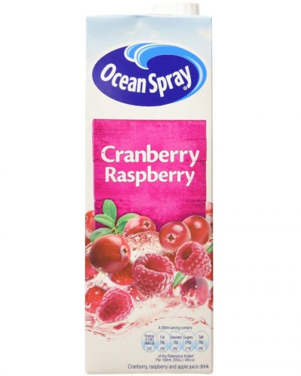 Ocean Spray Cranberry & Raspberry 12x1ltr