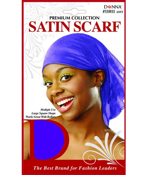PREMIUM COLLECTION SATIN SCARF 11011 ASST Color Assorted Durags and Caps Asetena Pa