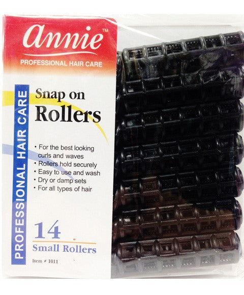 ANNIE SNAP ON ROLLERS 1011 14 Small Rollers Color Black Kids Hair Accessories Asetena Pa