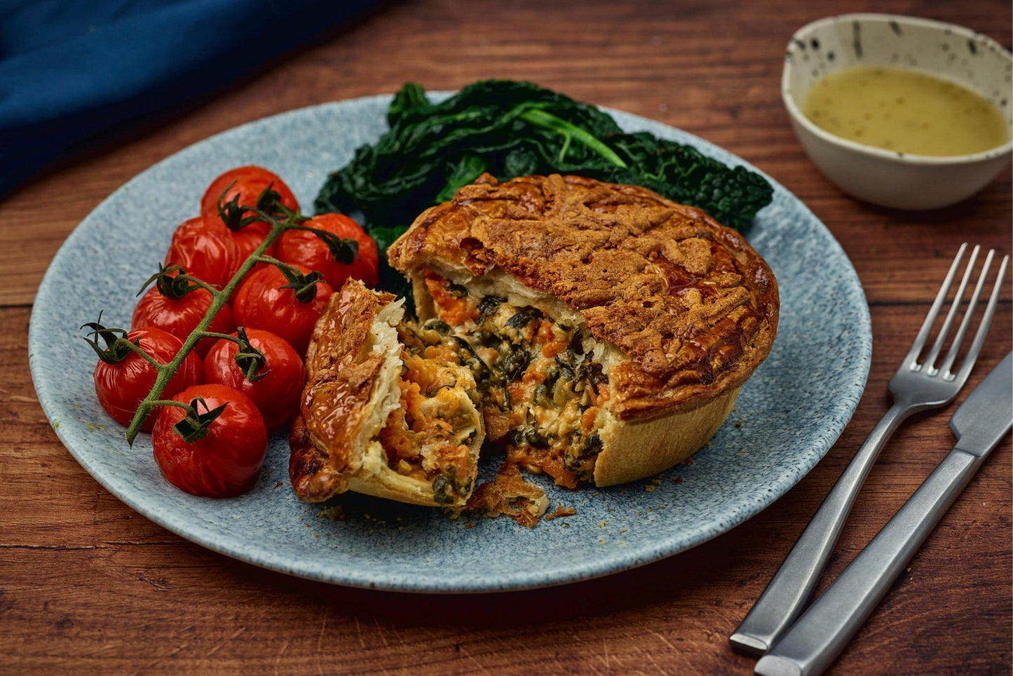 Phat Sweet Potato, Spinach & Goats Cheese Pie 12 x 285g Ready Meals Asetena Pa