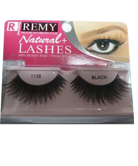 NATURAL LASHES RE USEABLE 1138 Color Black Eye Makeup Asetena Pa