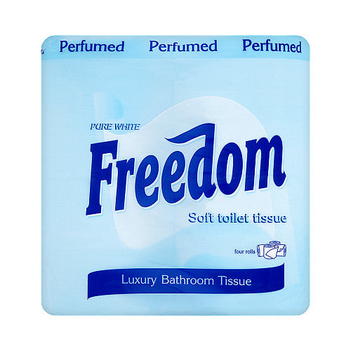Freedom Soft Toilet Tissue Perfumed Pure White 4 Rolls 4pk × 10 × 1