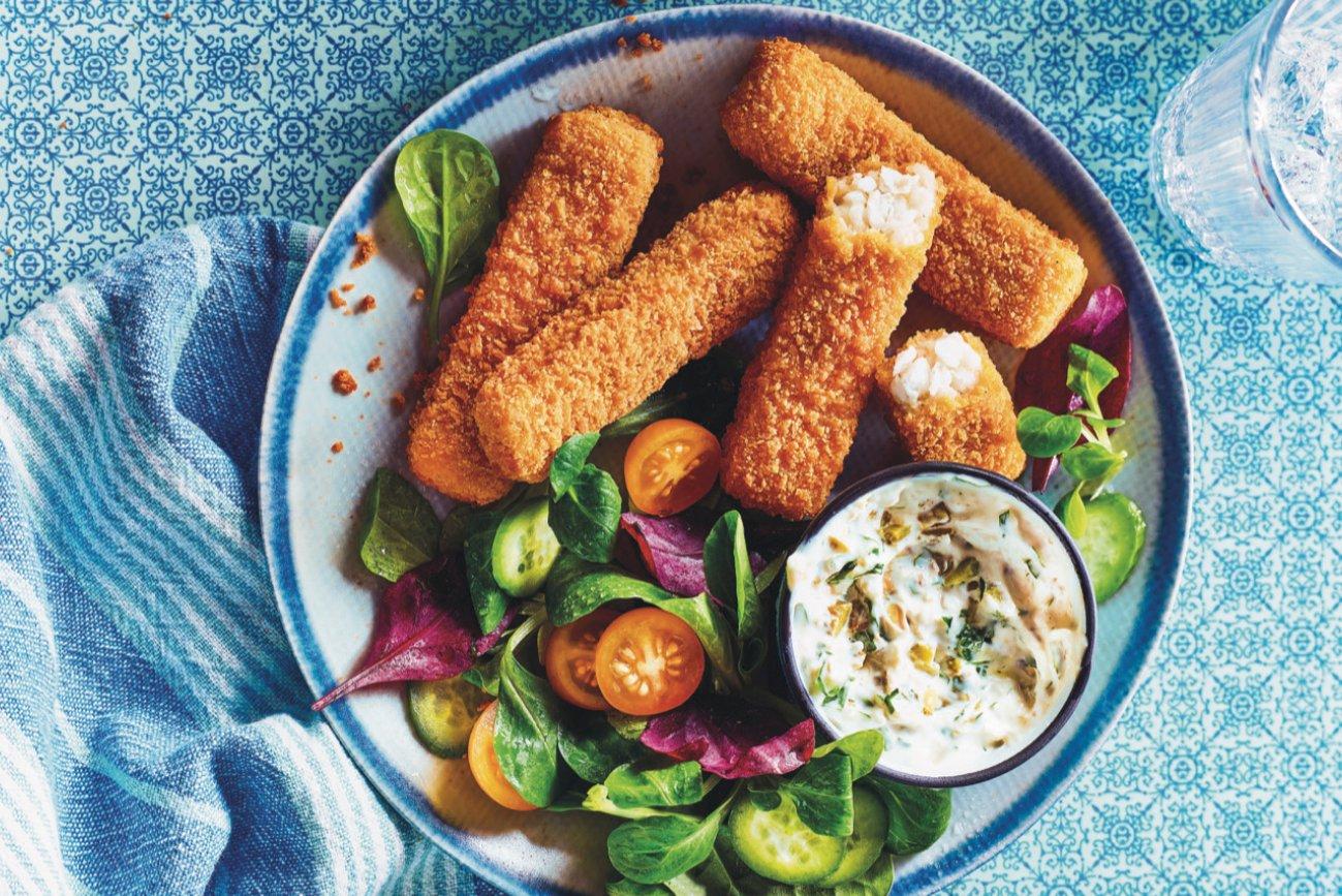 Green Cuisine Vegan Fishless Fingers 72 x 28g Ready Meals Asetena Pa