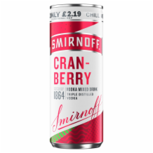 Smirnoff & Cranberry 12x250ml