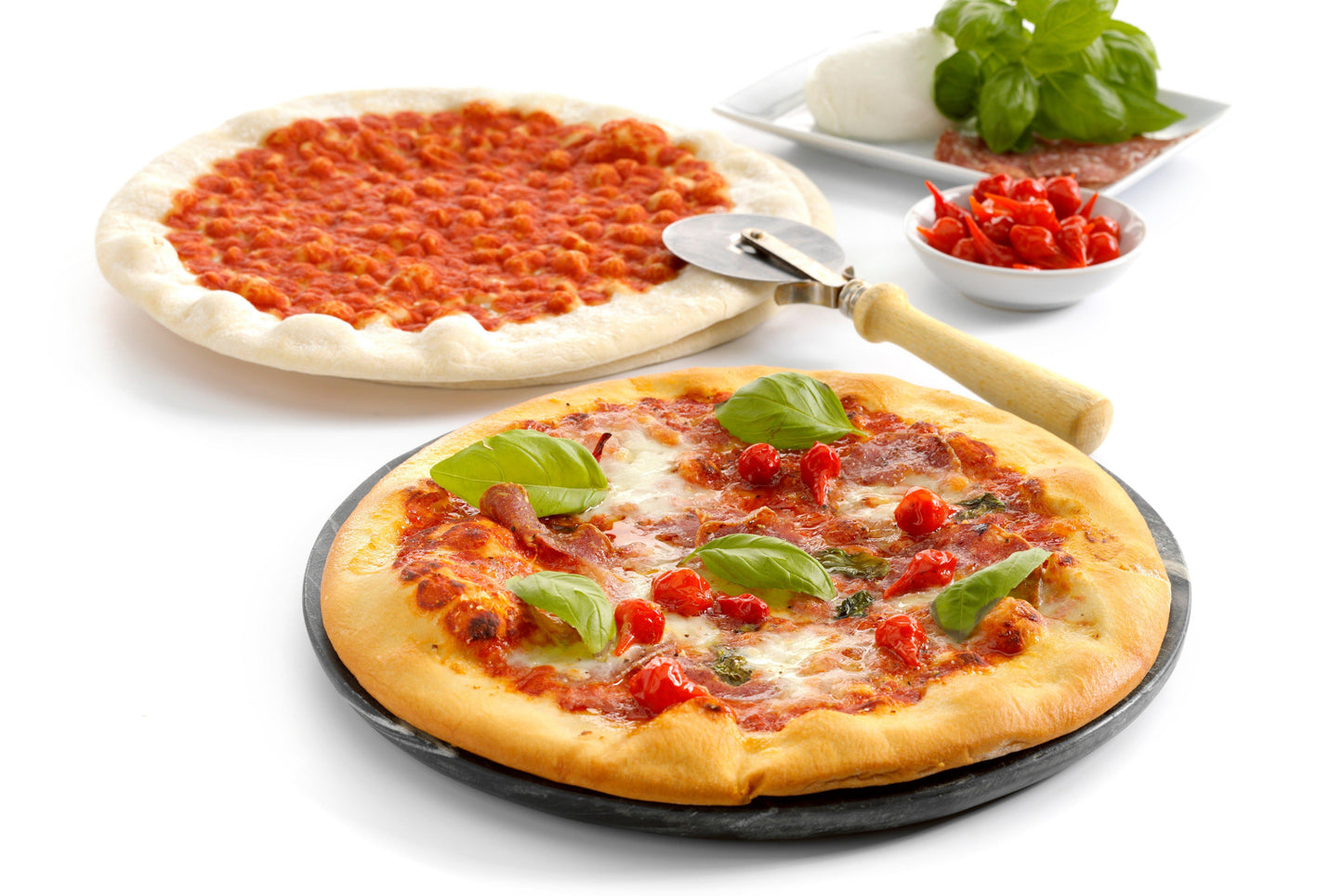 Montana Stonebaked Pizza Base with Tomato Sauce approx. 11" 1 x 18 Ready Meals Asetena Pa