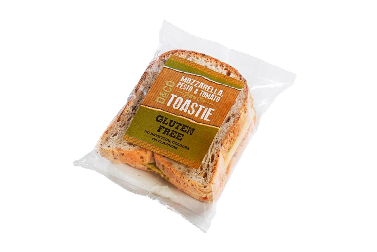 D&CO Kitchen Mozzarella & Pesto Gluten Free Toastie 16 x 130g Ready Meals Asetena Pa