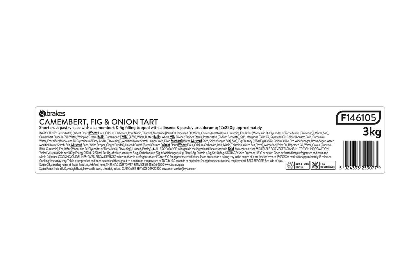 Sysco Classic Seafood Sauce 24 x 200g Ready Meals Asetena Pa