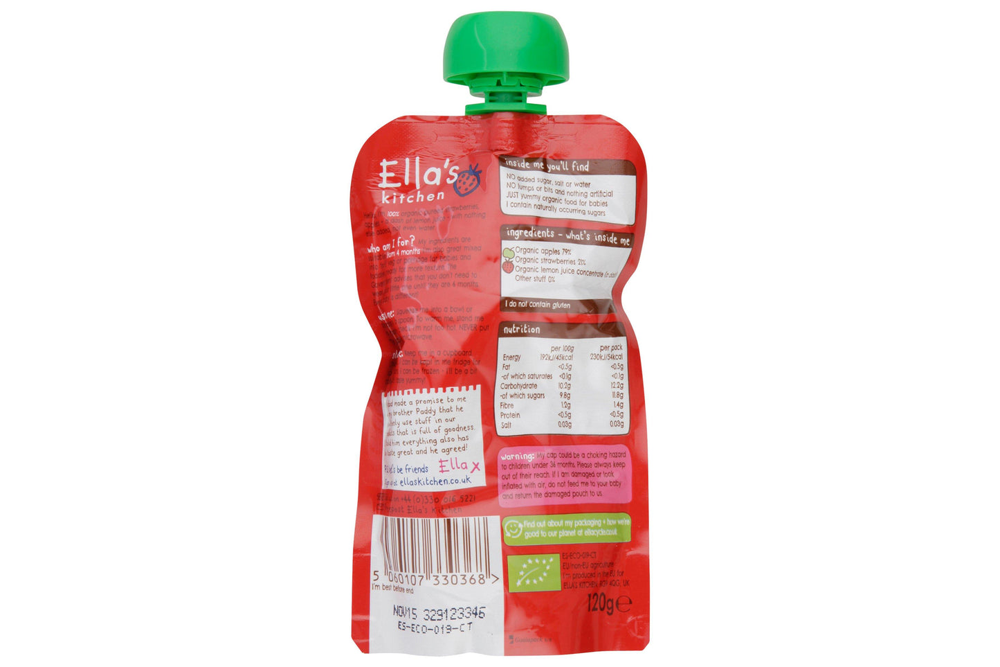 Ella's Kitchen Baby Brekkie Banana 6 x 100g Ready Meals Asetena Pa