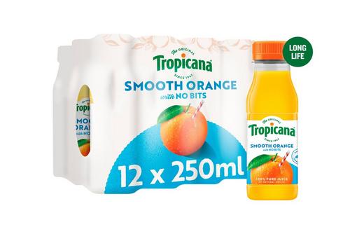 Tropicana Smooth Orange Long Lasting 12x250ml