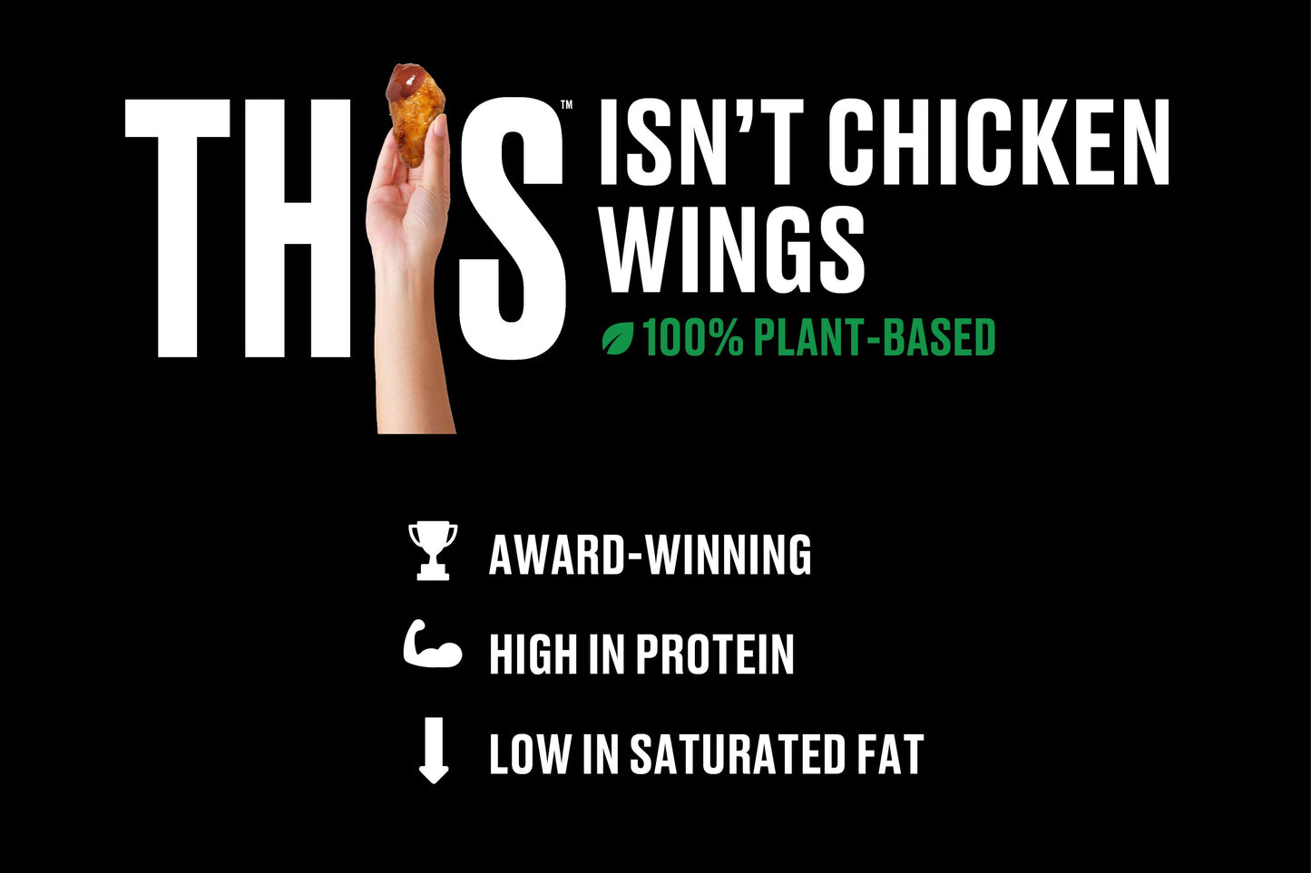 THIS™ Isn't Chicken Plant Based Wings 1 x 2kg Ready Meals Asetena Pa