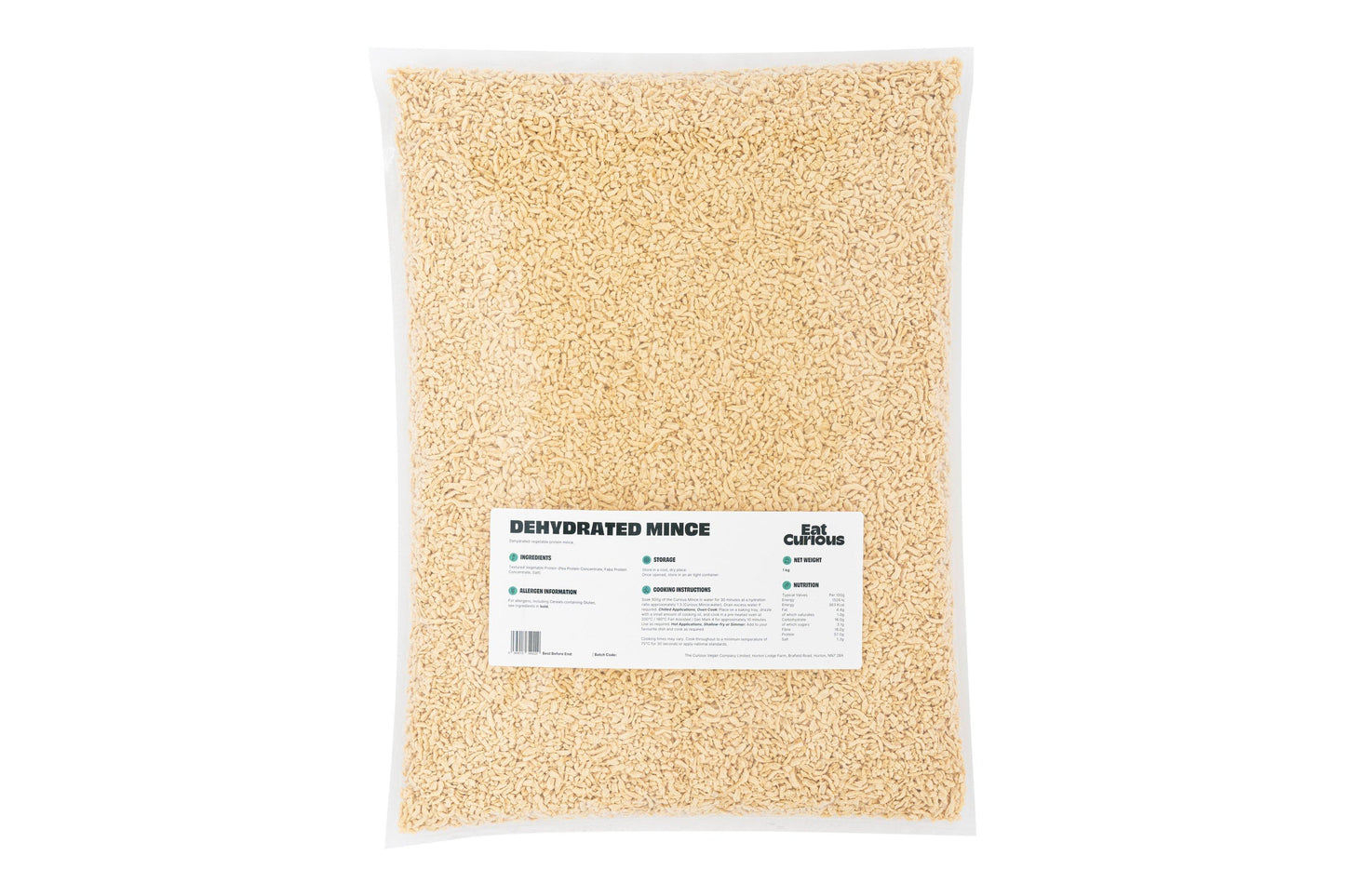 Eat Curious Dehydrated Mince 1 x 1kg Ready Meals Asetena Pa