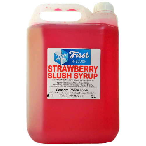 Slush Strawberry 1x5lt . Packed 2 units to a case.
Unit Weight: 5.79 Kilos.