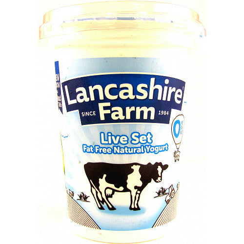 Lancashire Farm Natural Live Set Yoghurt 400g × 1