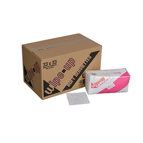 Serviettes 1ply 33cm 500s × 1