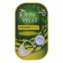 John West Mackerel In Sunflower Oil 10x125g