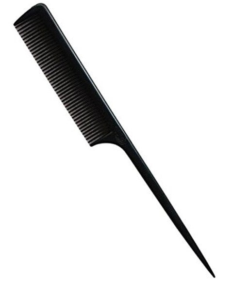 MAGIC COLLECTION HARD RUBBER RAT TAIL COMB 2464 Color Black Hair Brushes and Combs Asetena Pa