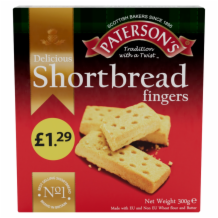 Paterson Shortbread Fingers 14x300g