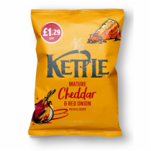 Kettle Chedar & Red Onion 12x80g
