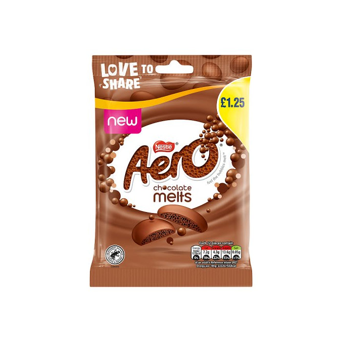 Aero Melts Milk Bag 12x80g