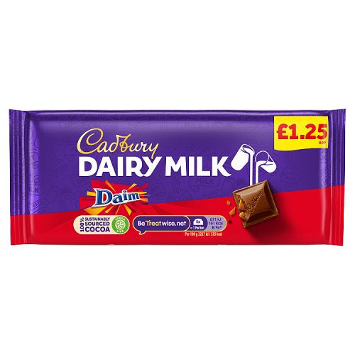 Cadbury Dairy Milk Daim Block 18x120g