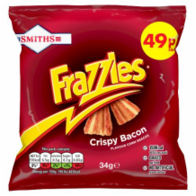 Smiths Frazzles Bacon p 30x34g