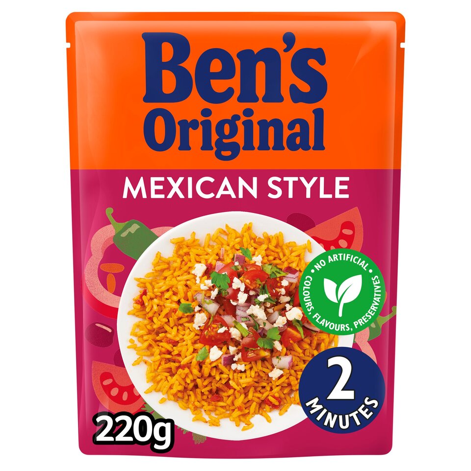 Bens Original Mexican Style Rice Rth 6x220g