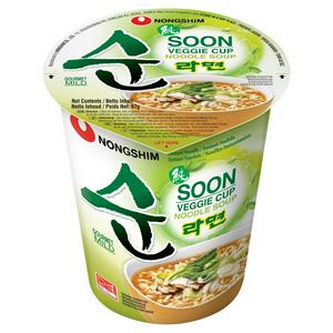Nongshim Veggie Soon Ramyun Noodles (cup) 6x67g