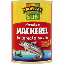 Tropical Sun Mackerel In Tomato 12x400g