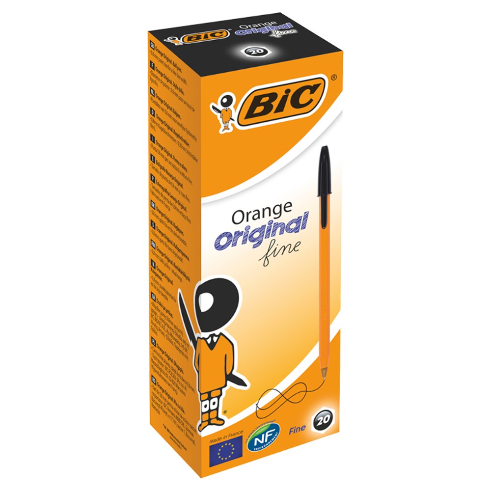 BIC Orange Original Fine 20 Pens Box × 20 × 1