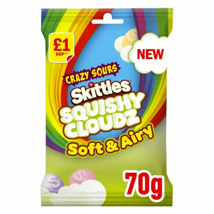 Skittles Sour Sq Cloudz 14x70g