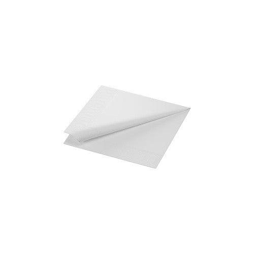 Duni 125 pack 2 ply White Tissue Napkins 125s × 16