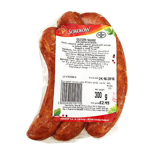 Sokolow Silesian Sausage £3.99 300g × 1