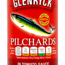 Glenryck Pilchards In Tomato Sauce 12x155g