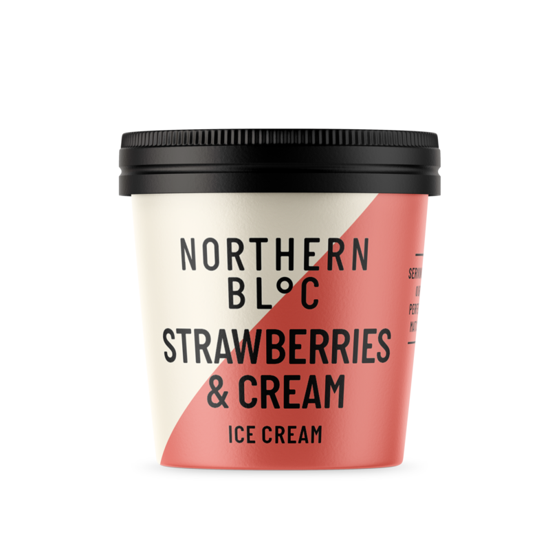 Northern Bloc Strawberry & Cream CUP 100ml 24x100ml