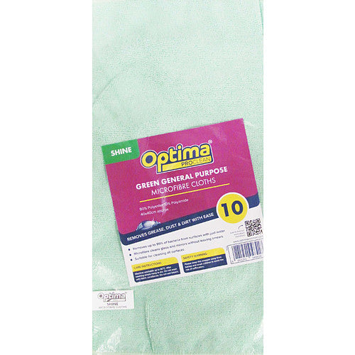 Microfibre Cloth Green 10s × 10 × 1