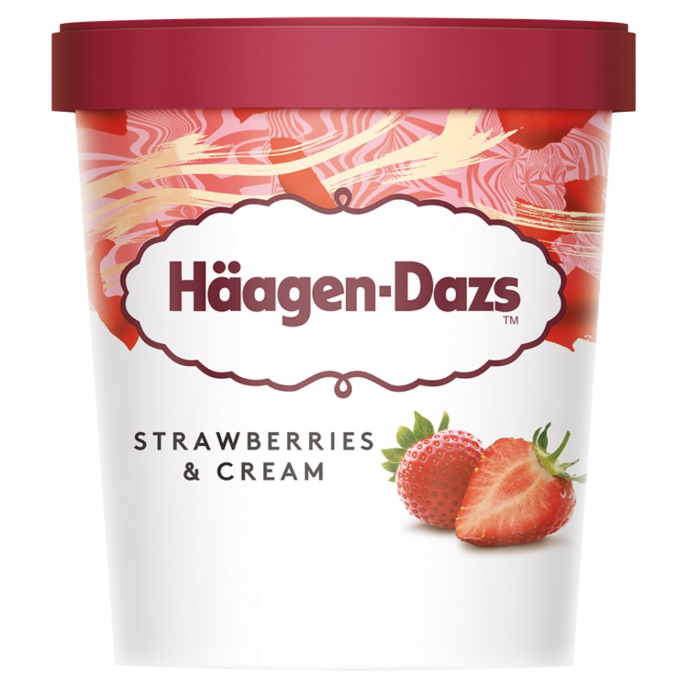 Haagen Dazs Strawberries & Cream 1x460ml