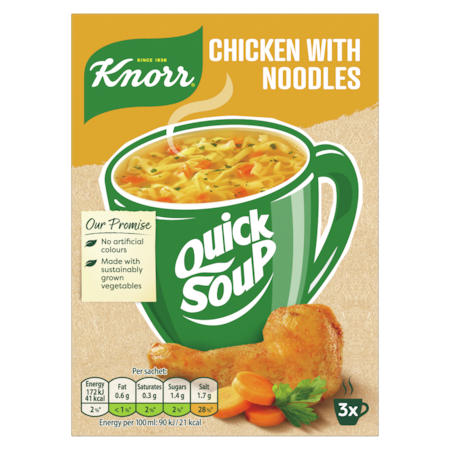 Knorr Quicksoup Chicken Noodle 12x36g
