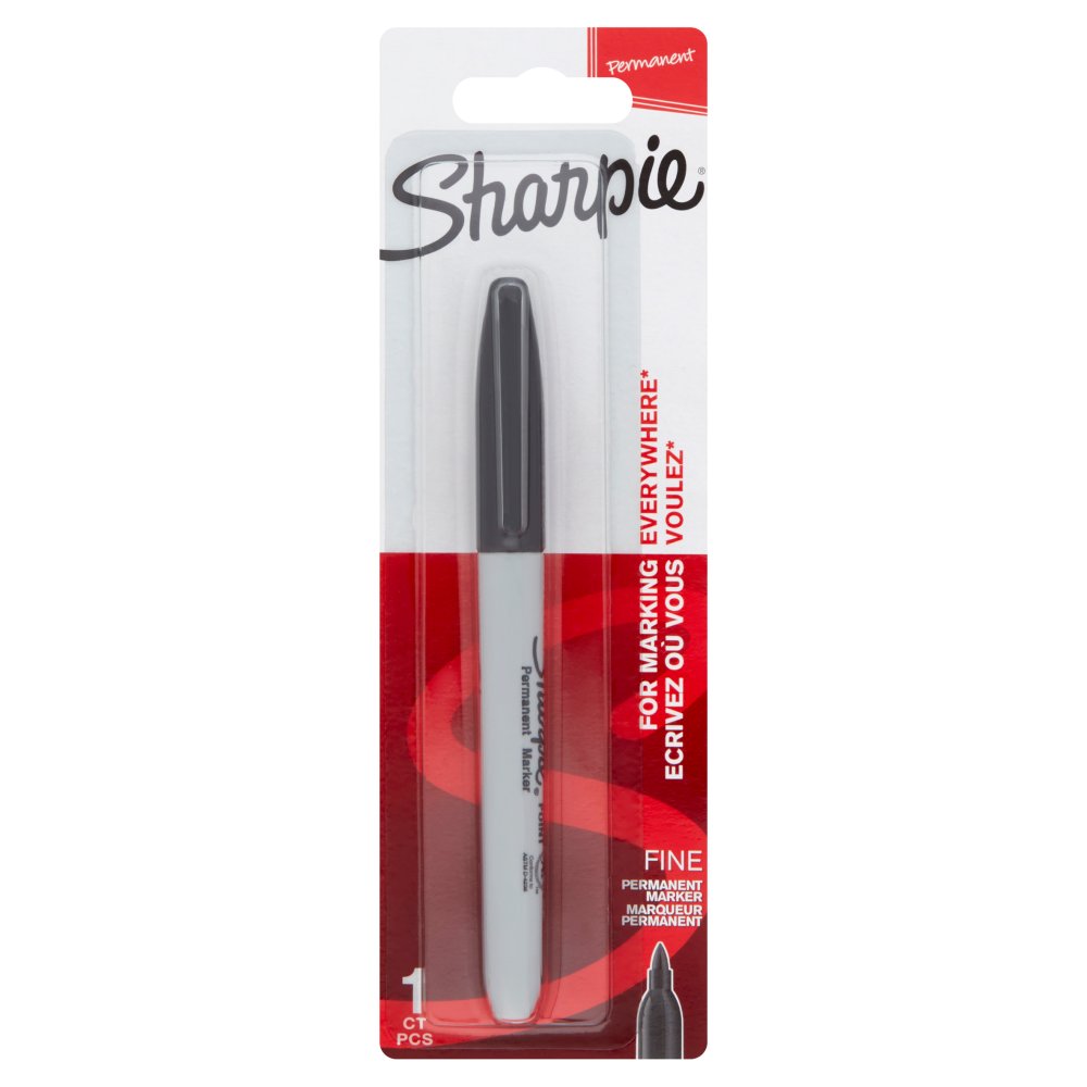 Sharpie Black Fine Point Permanent Marker Sgl × 1