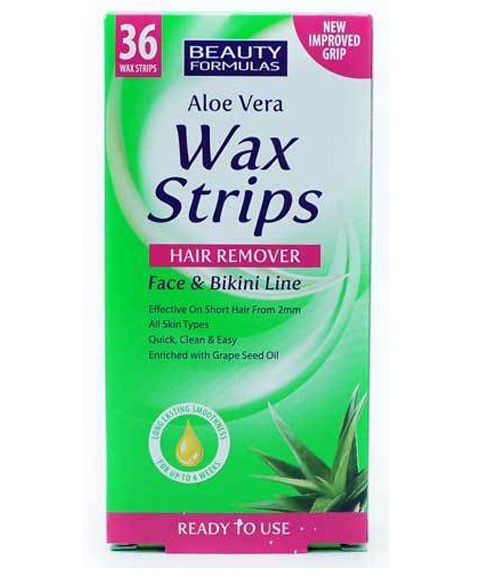 BEAUTY FORMULAS WAX STRIPS FACE AND BIKINI LINE 36 Wax Strips Hair Removing Asetena Pa