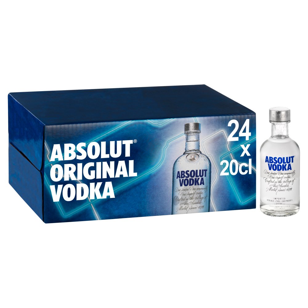 Absolut Original Vodka 24 x 20cl 20Cl × 1