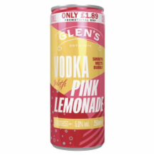 Glens Vodka & Pink Lemonade 12x250ml