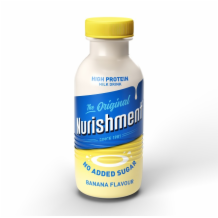 Nurishment Banana Milk Drink Bottle No Added Sugar 6x330ml