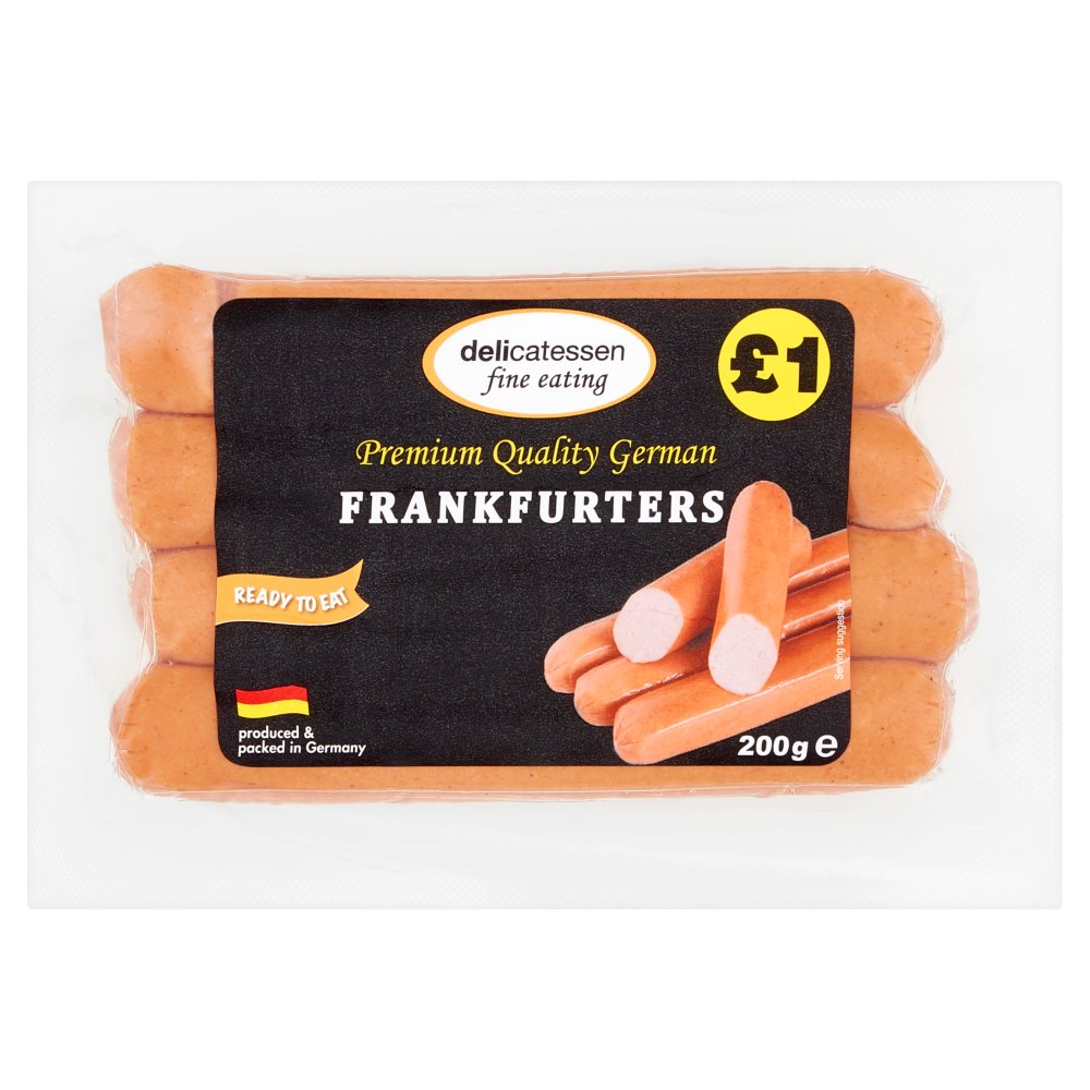 Delicatessen Fine Eating Frankfurters 4 x 50g (200g) 200g × 6
