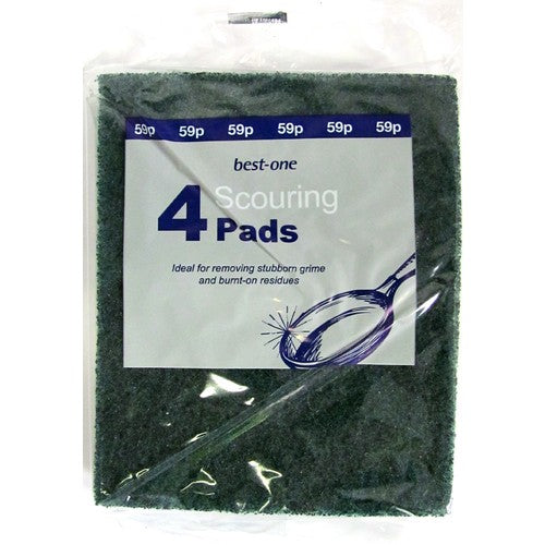 Bestone Scouring Pads Green PM 59p 4pk × 10 × 1