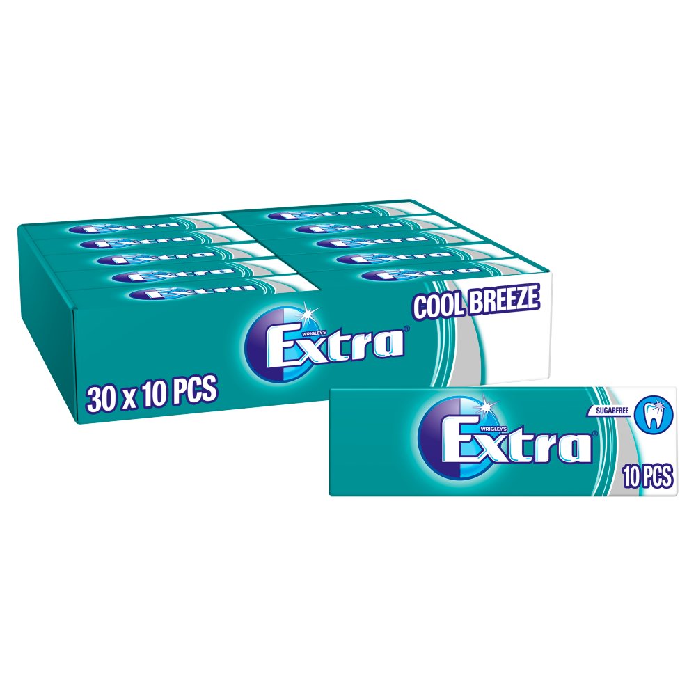 Extra Cool Breeze Chewing Gum Sugar Free 10 pieces