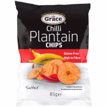 Grace Plantain Chips Lime 9x85g