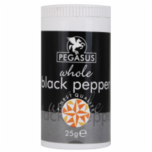 Pegasus Whole Black Pepper 12x25g