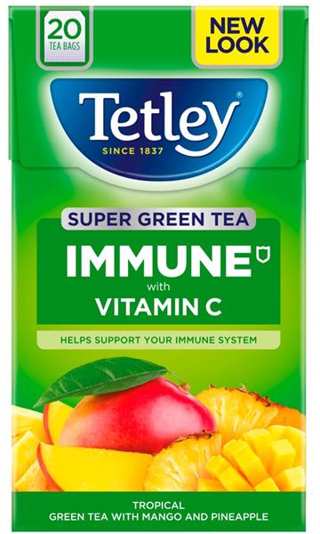 Tetley Green Tea Lemon 4x20's