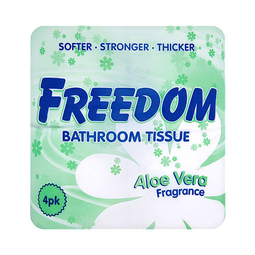 Freedom Bathroom Tissue Aloe Vera Fragrance 4pk 4pk × 10 × 1